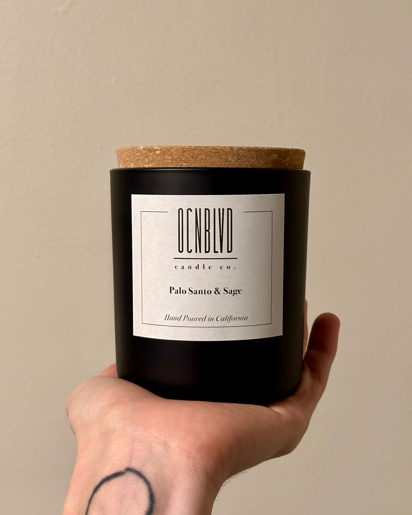 Palo Santo & Sage - 12 oz. Hand Poured Wood Wick Candle