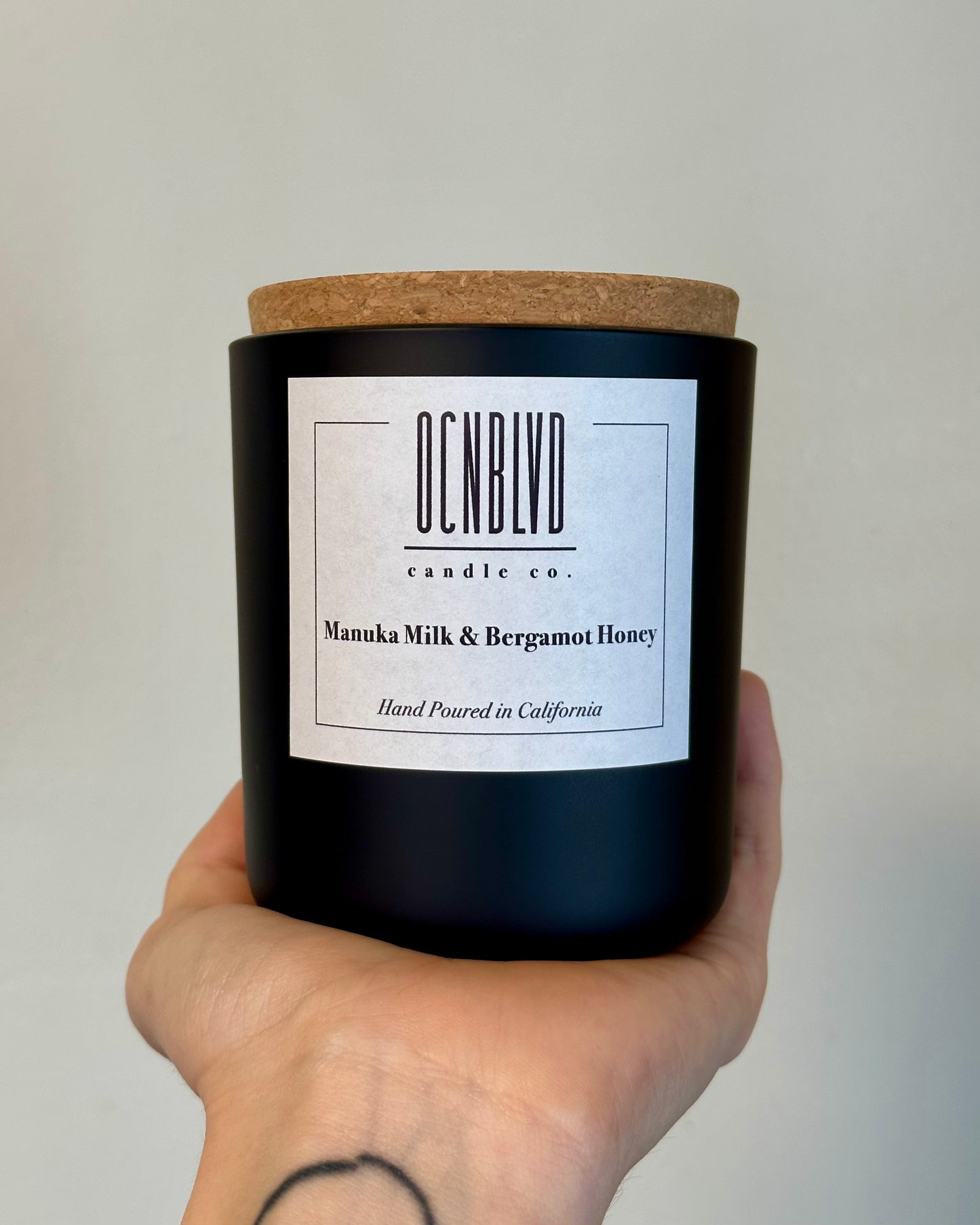 Manuka Milk & Bergamot Honey - 12 oz. Hand Poured Wood Wick Candle
