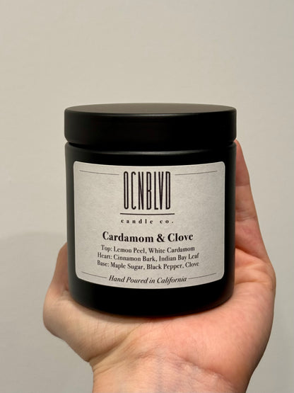 Cardamom & Clove - 9 oz. Hand Poured Wood Wick Candle