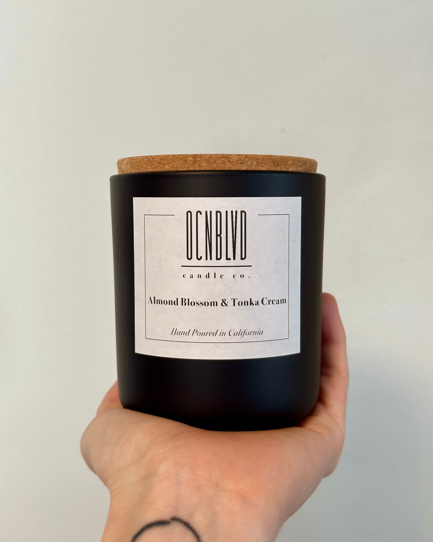 Almond Blossom & Tonka Cream - 12 oz. Hand Poured Wood Wick Candle